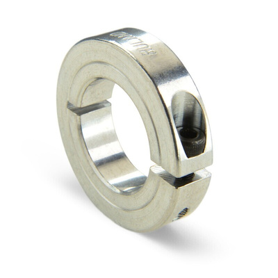 Ruland Shaft Collar One Piece Clamp Screw, Bore 6mm, OD 30mm, W 8mm, Aluminium