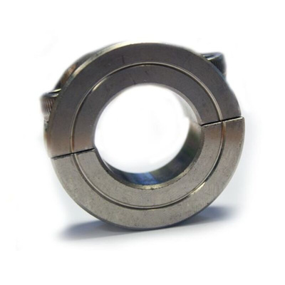RS PRO Shaft Collar Two Piece Set Screw, Bore 20mm, OD 40mm, W 15mm, Stainless Steel