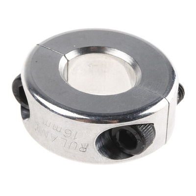 Ruland Shaft Collar Two Piece Clamp Screw, Bore 16mm, OD 34mm, W 13mm, Aluminium