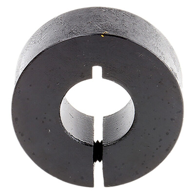 Huco Shaft Collar One Piece Clamp Screw, Bore 12mm, OD 28mm, W 11mm, Steel