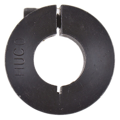 Huco Shaft Collar One Piece Clamp Screw, Bore 16mm, OD 34mm, W 13mm, Steel
