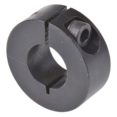 Huco Shaft Collar One Piece Clamp Screw, Bore 16mm, OD 34mm, W 13mm, Steel