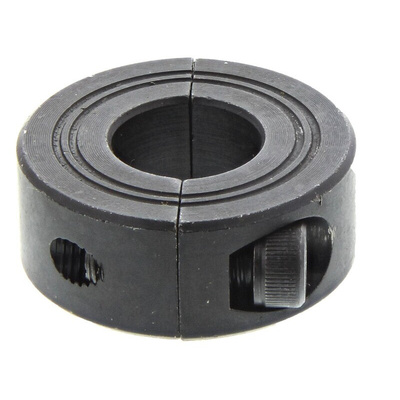 Huco Shaft Collar Two Piece Clamp Screw, Bore 16mm, OD 34mm, W 13mm, Steel