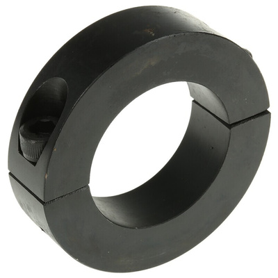 Huco Shaft Collar Two Piece Clamp Screw, Bore 35mm, OD 57mm, W 15mm, Steel