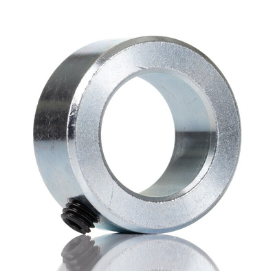 RS PRO Shaft Collar One Piece Set Screw, Bore 20mm, OD 32mm, W 14mm, Steel