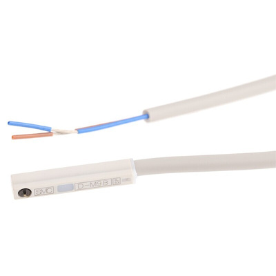 SMC 55-CXS Series Reed Switch, 3m Fly Lead, Groove Mounted