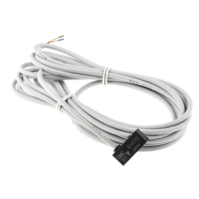 SMC D-A7 Series Reed Switch, 3m Fly Lead, Rail Mounted