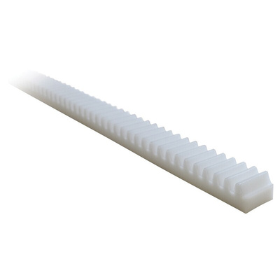RS PRO 1.5 POM Gear Rack, 250mm Long , 12mm Face Width