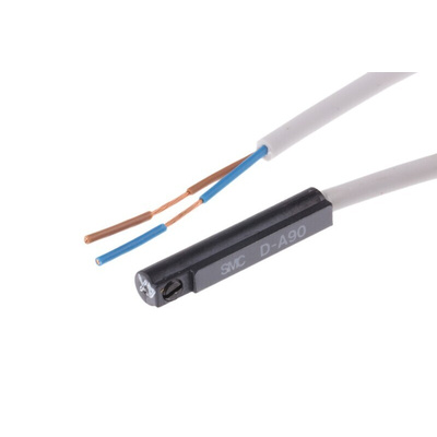 SMC D-A9 Series Reed Switch, 3m Fly Lead, Groove Mounted
