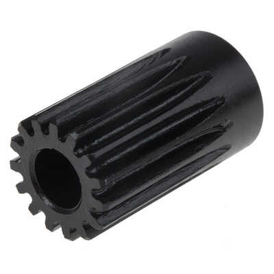 RS PRO Steel 15 Teeth Spur Gear, 1 Module, 8mm Bore Diam, 15mm Pitch Diam, 17mm Hub Diam
