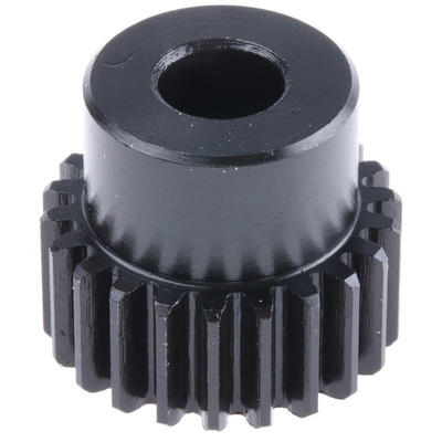 RS PRO Steel 22 Teeth Spur Gear, 1 Module, 8mm Bore Diam, 22mm Pitch Diam, 18mm Hub Diam