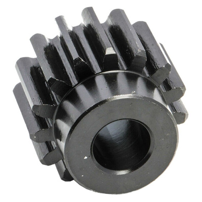 RS PRO Steel 15 Teeth Spur Gear, 2 Module, 12mm Bore Diam, 30mm Pitch Diam, 24mm Hub Diam
