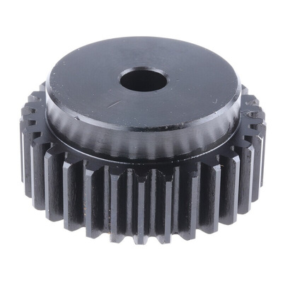 RS PRO Steel 30 Teeth Spur Gear, 2 Module, 12мм Bore Diam, 60мм Pitch Diam, 50мм Hub Diam