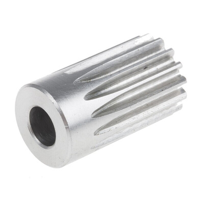 RS PRO Stainless Steel 15 Teeth Spur Gear, 1 Module, 8mm Bore Diam, 15mm Pitch Diam, 17mm Hub Diam