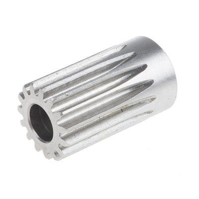 RS PRO Stainless Steel 15 Teeth Spur Gear, 1 Module, 8mm Bore Diam, 15mm Pitch Diam, 17mm Hub Diam