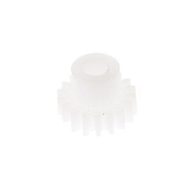 RS PRO POM 18 Teeth Spur Gear, 0.5 Module, 3mm Bore Diam, 9mm Pitch Diam, 6mm Hub Diam