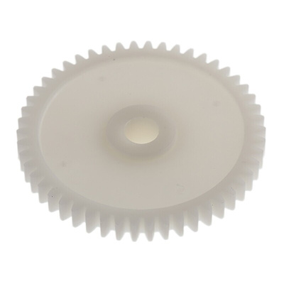 RS PRO POM 50 Teeth Spur Gear, 0.8 Module, 6mm Bore Diam, 40mm Pitch Diam, 14.5mm Hub Diam