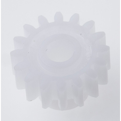 RS PRO POM 16 Teeth Spur Gear, 1 Module, 5mm Bore Diam, 16mm Pitch Diam, 10mm Hub Diam
