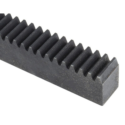 RS PRO 2 Steel Gear Rack, 500mm Long , 80 Teeth , 20mm Face Width