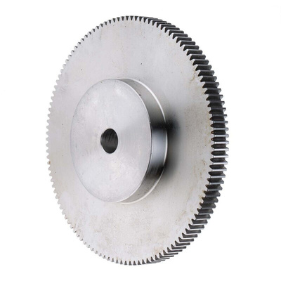 RS PRO Stainless Steel 120 Teeth Spur Gear, 1 Module, 12mm Bore Diam, 120mm Pitch Diam, 60mm Hub Diam
