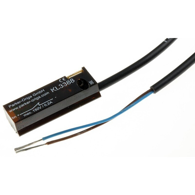 Parker Origa KL Series Reed Sensor, 5m Fly Lead, Groove Mounted