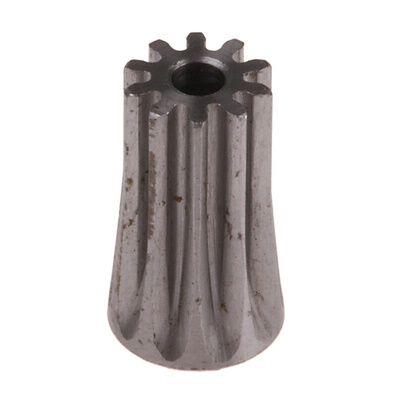 RS PRO Steel 10 Teeth Spur Gear, 0.5 Module, 2mm Bore Diam, 5mm Pitch Diam, 7mm Hub Diam