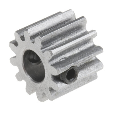 RS PRO Steel 12 Teeth Spur Gear, 1 Module, 6mm Bore Diam, 12mm Pitch Diam, 14mm Hub Diam