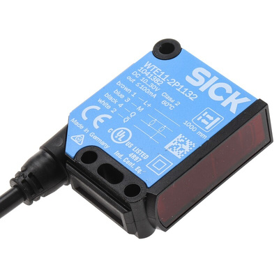 Sick Retroreflective Photoelectric Sensor, Block Sensor, 40 mm → 1 m Detection Range