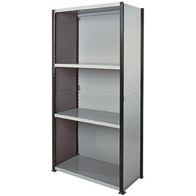 RS PRO Steel Grey Modular Shelving Clad Starter Bay, 2100mm, 1000mm x 500mm