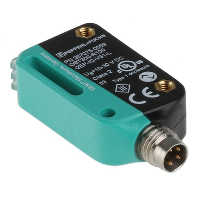 Pepperl + Fuchs Background Suppression Photoelectric Sensor, Block Sensor, 7 mm → 300 mm Detection Range IO-LINK