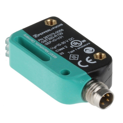 Pepperl + Fuchs Background Suppression Photoelectric Sensor, Block Sensor, 5 mm → 350 mm Detection Range IO-LINK