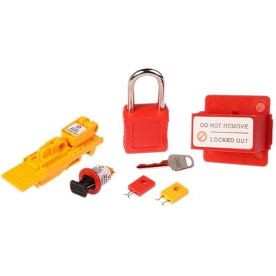 Martindale 12 Lock 6mm Shackle Plastic, Steel Lockout Kit