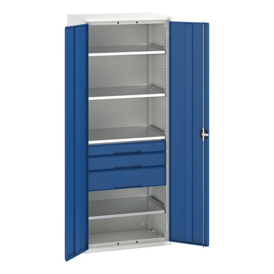Bott 2 Door Steel  Lockable Floor Standing Cupboard, 2000 x 800 x 550mm