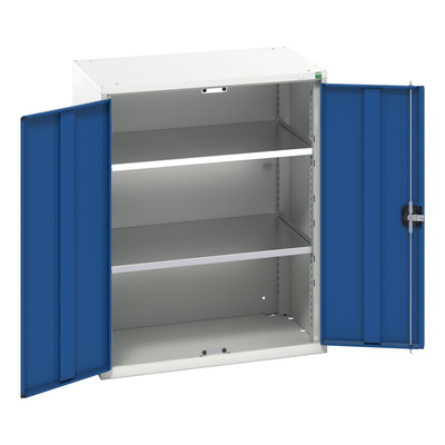 Bott 2 Door Steel  Lockable Floor Standing Cupboard, 1000 x 800 x 550mm