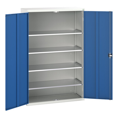 Bott 2 Door Steel  Lockable Floor Standing Cupboard, 2000 x 1300 x 550mm