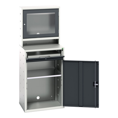 Bott 1 Door Steel  Lockable Floor Standing Cupboard, 650 x 550 x 1650mm