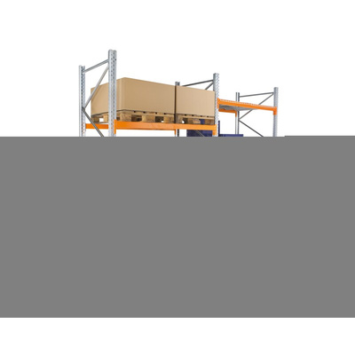 Manorga Steel Galvanised, Orange Storage Racking, 3000mm, 1825mm x 130mm x 1825mm