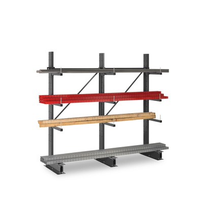 Manorga Steel Dark Grey Storage Racking, 2000mm, 1000mm x 200mm x 1000mm