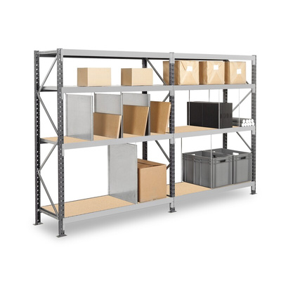Manorga Steel Dark Grey, Light Grey Storage Racking, 2500mm, 2000mm x 100mm x 600mm
