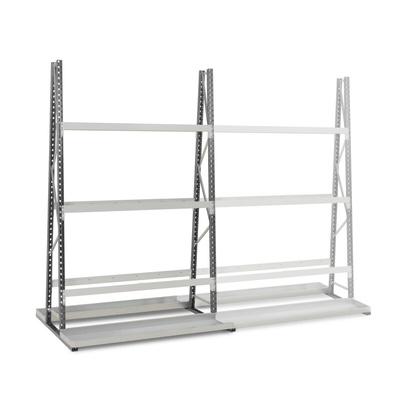 Manorga Steel Dark Grey, Light Grey Storage Racking, 2500mm, 1800mm x 50mm x 340mm