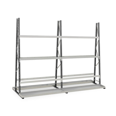 Manorga Steel Dark Grey, Light Grey Storage Racking, 2500mm, 1800mm x 50mm x 340mm