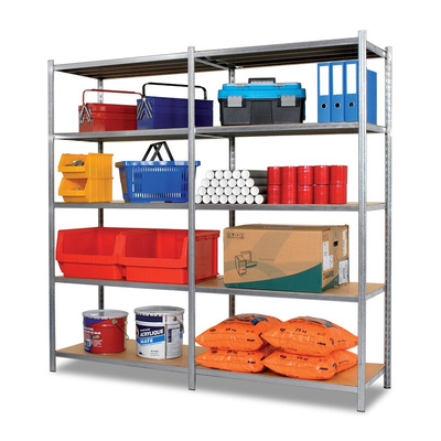 Manorga Steel Galvanised Storage Racking, 1250mm x 300mm x 1250mm