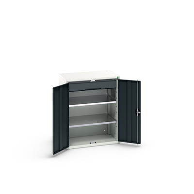 Bott 2 Door Sheet Steel  Lockable Floor Standing Cupboard, 800 x 550 x 1000mm
