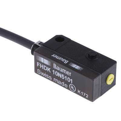 Baumer Diffuse Photoelectric Sensor, Block Sensor, 20 mm → 120 mm Detection Range