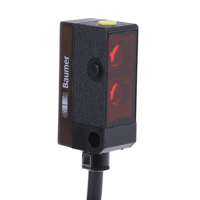 Baumer Diffuse Photoelectric Sensor, Block Sensor, 20 mm → 120 mm Detection Range