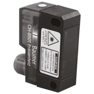 Baumer Retroreflective Photoelectric Sensor, Block Sensor, 10 m Detection Range
