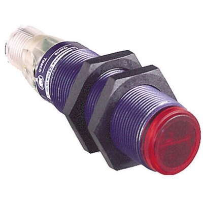 Telemecanique Sensors Multimode Photoelectric Sensor, Barrel Sensor, 120 mm → 15 m Detection Range