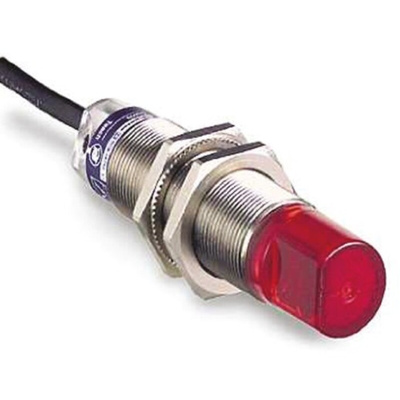 Telemecanique Sensors Through Beam Photoelectric Sensor, Barrel Sensor, 10 m Detection Range