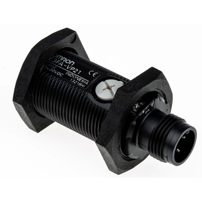 Omron Diffuse Photoelectric Sensor, Barrel Sensor, 10 mm → 50 mm Detection Range