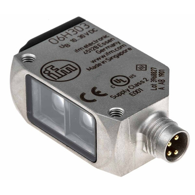 ifm electronic Diffuse Photoelectric Sensor, Block Sensor, 2 mm → 200 mm Detection Range